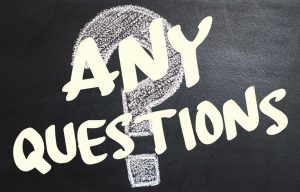 Chalkboard with question mark